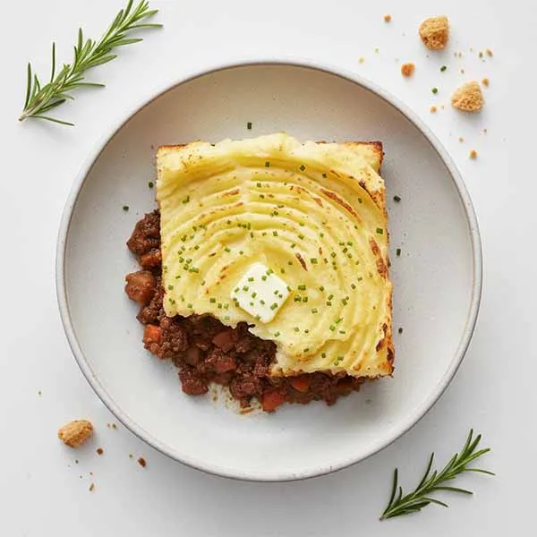 Irish Beef Streaky Bacon Pie With Potato Mash